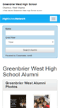 Mobile Screenshot of greenbrierwesthighschool.org